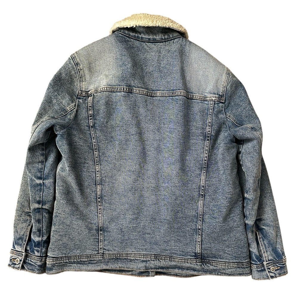 Hollister Sherpa-Lined Denim Jacket Size XL - Picture 2 of 7